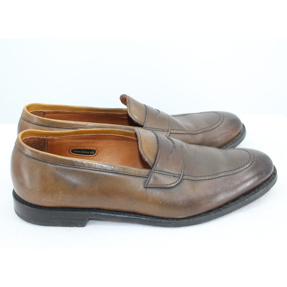 Allen Edmonds Lake Forest Penny Loafers Brown Leather Slip Ons 10.5D